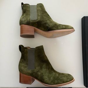 Rag + Bone Walker Suede Bootie in Green Size 38